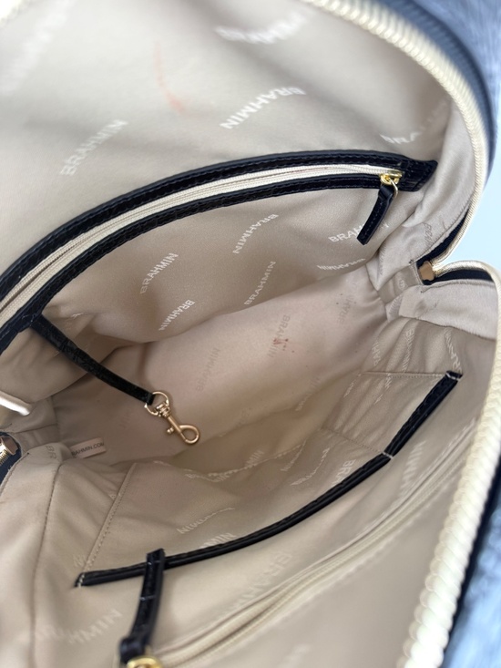 Brahmin Nola Black Melbourne Leather Backpack main image 7